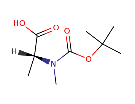 Molecular Structure of 19914-38-6 (BOC-N-methyl-D-alanine)