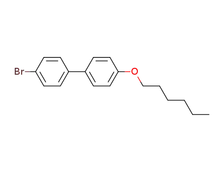 Molecular Structure of 63619-64-7 (1,1'-Biphenyl, 4-bromo-4'-(hexyloxy)-)