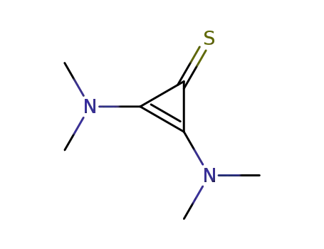 Molecular Structure of 52910-77-7 (2-Cyclopropene-1-thione, 2,3-bis(dimethylamino)-)