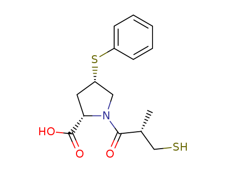 L-Proline,1-[(2S)-3-mercapto-2-methyl-1-oxopropyl]-4-(phenylthio)-, (4S)-