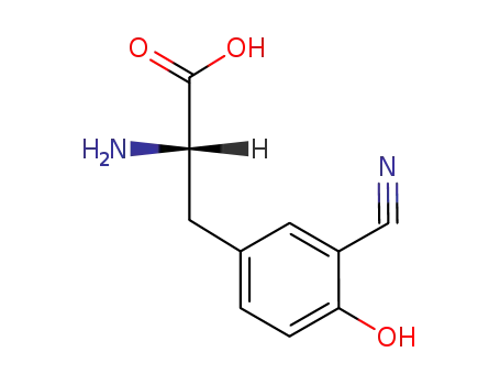 Molecular Structure of 96844-03-0 (3-(3-cyano-4-hydroxyphenyl)-L-alanine)