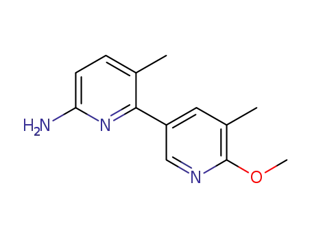 Molecular Structure of 1083168-82-4 (6'-methoxy-3,5'-dimethyl-2,3'-bipyridin-6-amine)