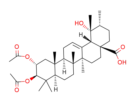 (2R,3R,19R)-2,3-bis(acetyloxy)-19-hydroxyurs-12-en-28-carboxylic acid