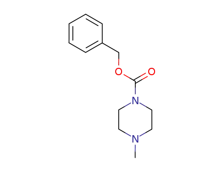 Molecular Structure of 46821-51-6 (1-Piperazinecarboxylic acid, 4-methyl-, phenylmethyl ester)