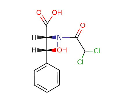 (2<i>RS</i>,3<i>RS</i>)-2-(2,2-dichloro-acetylamino)-3-hydroxy-3-phenyl-propionic acid