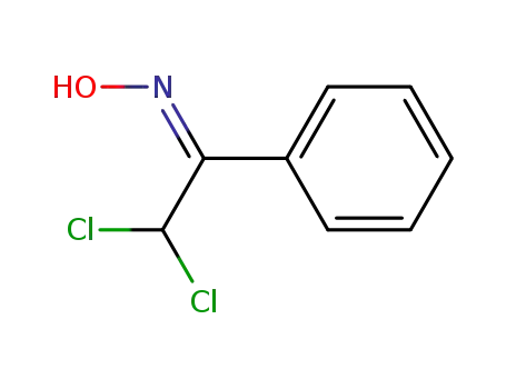 Molecular Structure of 201206-04-4 (Ethanone, 2,2-dichloro-1-phenyl-, oxime, (1Z)-)