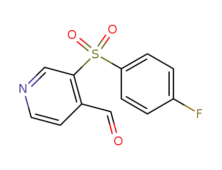 3-(4-fluorobenzenesulfonyl)pyridine-4-carbaldehyde