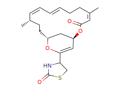4-((4Z,8E,10Z)-(1R,12S,15R)-5,12-Dimethyl-3-oxo-2,16-dioxa-bicyclo[13.3.1]nonadeca-4,8,10,17-tetraen-17-yl)-thiazolidin-2-one