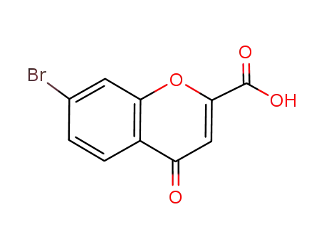 Molecular Structure of 113850-96-7 (7-BROMO-4-OXO-4H-CHROMENE-2-CARBOXYLIC ACID)