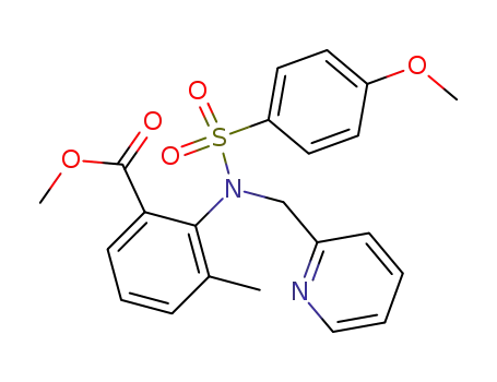 2-[(4-methoxy-benzenesulfonyl)-pyridin-2-ylmethyl-amino]-3-methyl-benzoic acid methyl ester