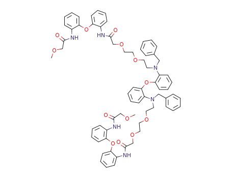2-{2-[2-(Benzyl-{2-[2-(benzyl-{2-[2-({2-[2-(2-methoxy-acetylamino)-phenoxy]-phenylcarbamoyl}-methoxy)-ethoxy]-ethyl}-amino)-phenoxy]-phenyl}-amino)-ethoxy]-ethoxy}-N-{2-[2-(2-methoxy-acetylamino)-phenoxy]-phenyl}-acetamide