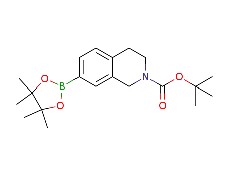 2 (1H) -ISOQUINOLINECARBOXYLIC ACID, 3,4-DIHYDRO-7- (4,4,5,5-TETRAMETHYL-1,3,2-DIOXABOROLAN-2-YL)-, 1,1-DIMETHYLETHYL 에스테르