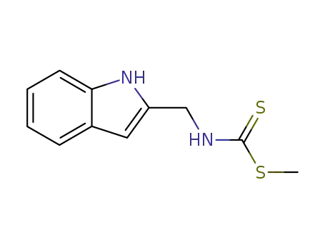 Molecular Structure of 881853-68-5 (Carbamodithioic acid, (1H-indol-2-ylmethyl)-, methyl ester)