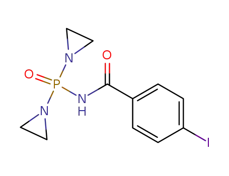 Molecular Structure of 27807-51-8 (N-[bis(aziridin-1-yl)phosphoryl]-4-iodobenzamide)