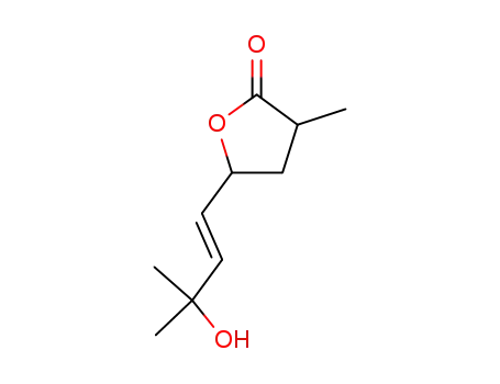 5-((E)-3-Hydroxy-3-methyl-but-1-enyl)-3-methyl-dihydro-furan-2-one