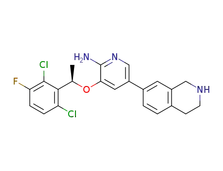 (R)-3-(1-(2,6-dichloro-3-fluorophenyl)ethoxy)-5-(1,2,3,4-tetrahydroisoquinoline-7-yl)pyridin-2-amine