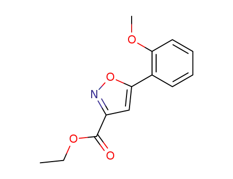 Molecular Structure of 110578-28-4 (5-(2-METHOXYPHENYL)-3-ISOXAZOLECARBOXYLIC ACID ETHYL ESTER)
