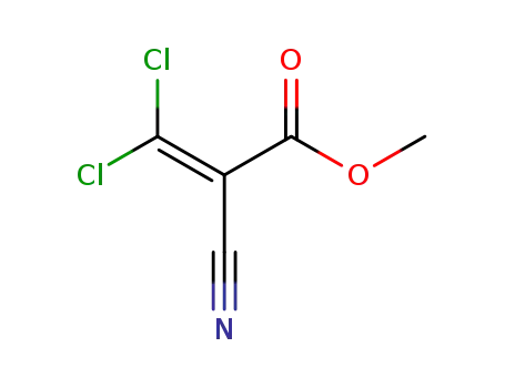 Molecular Structure of 13063-44-0 (methyl 3,3-dichloro-2-cyanoprop-2-enoate)
