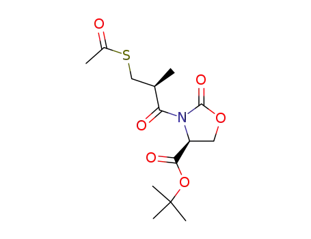tert-butyl (4S)-3-<(2S)-3-acetylthio-2-methylpropanoyl>-2-oxazolidone-4-carboxylate