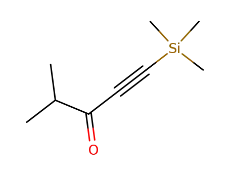 Molecular Structure of 53210-05-2 (1-Pentyn-3-one, 4-methyl-1-(trimethylsilyl)-)