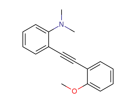 Molecular Structure of 1094425-25-8 (N,N-dimethyl-2-[(2-methoxyphenyl)ethynyl]aniline)