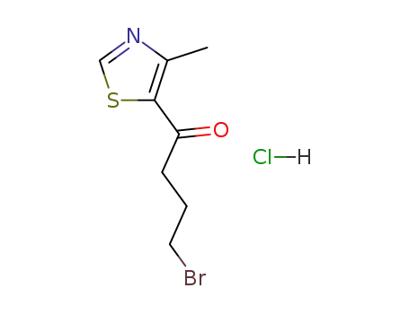 4-bromo-1-(4-methyl-5-thiazolyl)-1-butanone hydrochloride