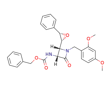 [(3R,4R)-1-(2,4-Dimethoxy-benzyl)-2-oxo-4-((2R,3S)-3-phenyl-oxiranyl)-azetidin-3-yl]-carbamic acid benzyl ester