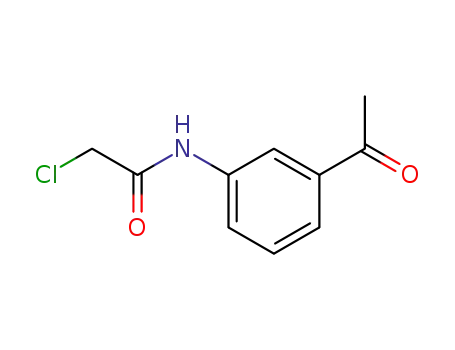 Molecular Structure of 42865-69-0 (N-(3-ACETYL-PHENYL)-2-CHLORO-ACETAMIDE)