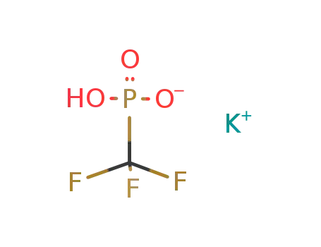 Molecular Structure of 2966-46-3 (K<sup>(1+)</sup>*CF<sub>3</sub>P(O)(OH)O<sup>(1-)</sup>=CF<sub>3</sub>P(O)(OH)OK)