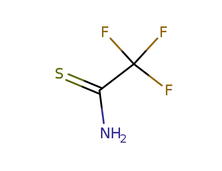 Molecular Structure of 421-52-3 (2,2,2-trifluoroethanethioamide)