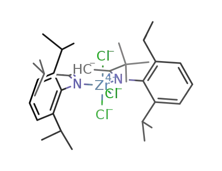 (2,6-(CHMe<sub>2</sub>)2C<sub>6</sub>H<sub>3</sub>NC(tBu)CHC(tBu)NC<sub>6</sub>H<sub>3</sub>(CHMe<sub>2</sub>)2-2,6)ZrCl<sub>3</sub>