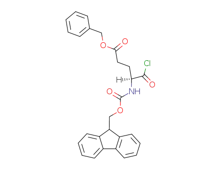 Molecular Structure of 123622-36-6 (FMOC-GLU(OBZL)-CL)