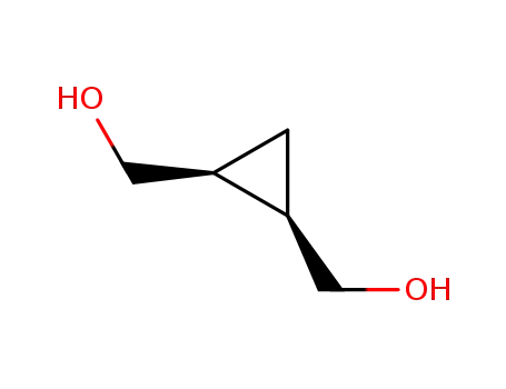 Molecular Structure of 2345-68-8 (((1R,2S)-2-Hydroxymethyl-cyclopropyl)-methanol)