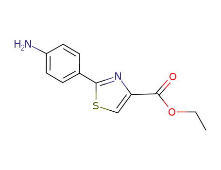 Molecular Structure of 730234-73-8 (2-(4-AMINO-PHENYL)-THIAZOLE-4-CARBOXYLIC ACID ETHYL ESTER)