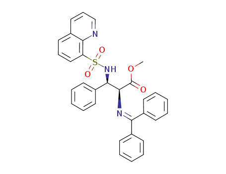 (2S,3R)-methyl 2-[(diphenylmethylene)amino]-3-phenyl-3-[(8-quinolyl)sulfonylamino]propanoate