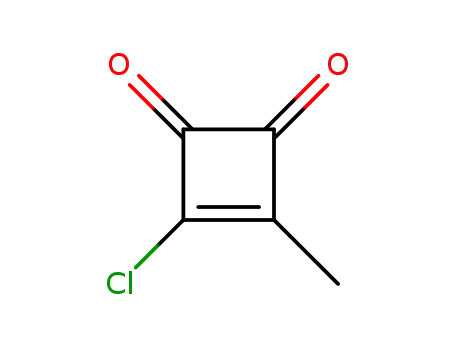 Molecular Structure of 75966-10-8 (3-Cyclobutene-1,2-dione, 3-chloro-4-methyl-)