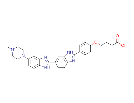 Butanoic acid,  4-[4-[5-(4-methyl-1-piperazinyl)[2,5'-bi-1H-benzimidazol]-2'-yl]phenoxy]-