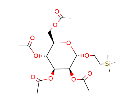 Molecular Structure of 117252-67-2 (2-(Trimethylsilyl)ethyl-<2,3,4,6-tetra-O-acetyl-α-D-mannopyranosid>)