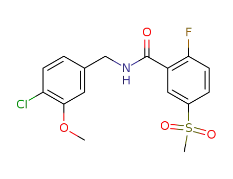 N-(4-Chloro-3-methoxybenzyl)-2-fluoro-5-methanesulfonylbenzamide