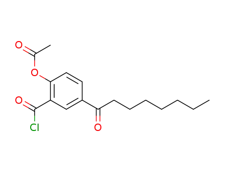 2-acetoxy-5-octanoylbenzoyl chloride