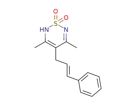 4-cinnamyl-3,5-dimethyl-2H-1,2,6-thiadiazine 1,1-dioxide