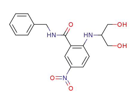 N-Benzyl-2-[2-hydroxy-1-(hydroxymethyl)ethylamino]-5-nitrobenzamide