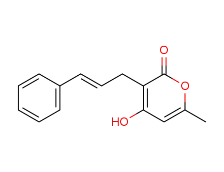 (E)-4-hydroxy-6-methyl-3-(3-phenylallyl)pyran-2-one