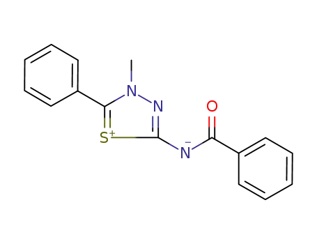 5-benzoylamino-3-methyl-2-phenyl-[1,3,4]thiadiazolium betaine