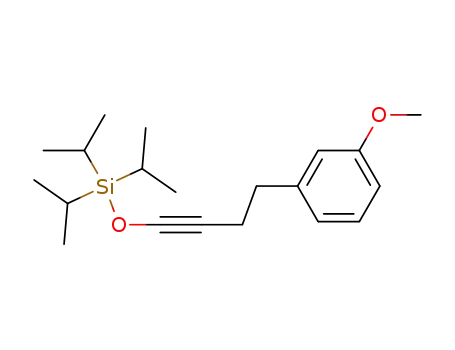 Molecular Structure of 765906-58-9 (Silane, [[4-(3-methoxyphenyl)-1-butynyl]oxy]tris(1-methylethyl)-)
