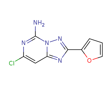 [1,2,4]Triazolo[1,5-c]pyrimidin-5-amine, 7-chloro-2-(2-furanyl)-