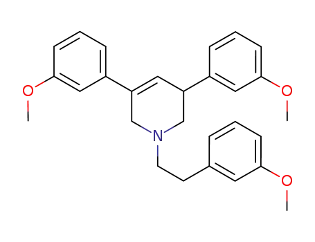 Molecular Structure of 1006606-32-1 (1-(3-methoxyphenethyl)-3,5-bis(3-methoxyphenyl)-1,2,3,6-tetrahydropyridine)