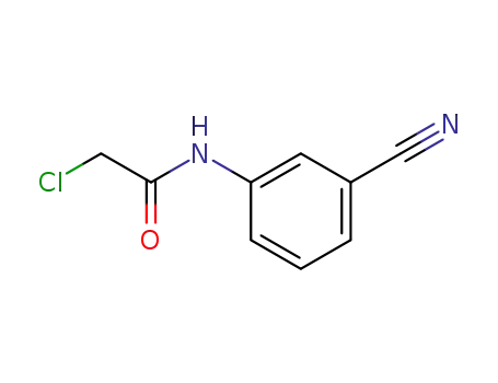 Molecular Structure of 218288-43-8 (N1-(3-CYANOPHENYL)-2-CHLOROACETAMIDE)