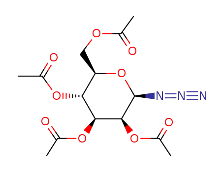 Molecular Structure of 65864-60-0 (ALPHA-D-MANNOPYRANOSYL AZIDE TETRAACETAT)