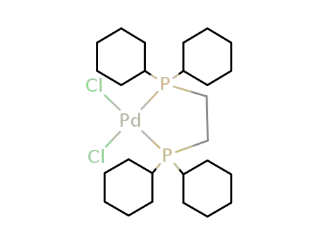 Molecular Structure of 96165-44-5 ([1,2-Bis(dicyclohexylphosphino)ethane]palladiuM(II) chloride,95%)
